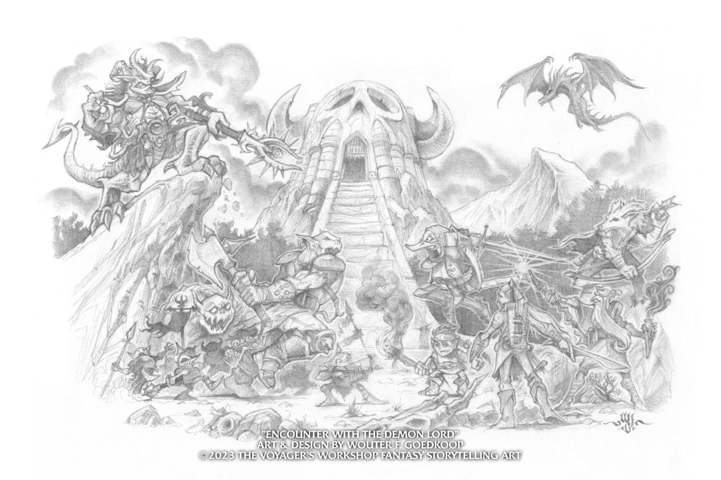 Encounter with the Demon Lord - Stock Art
