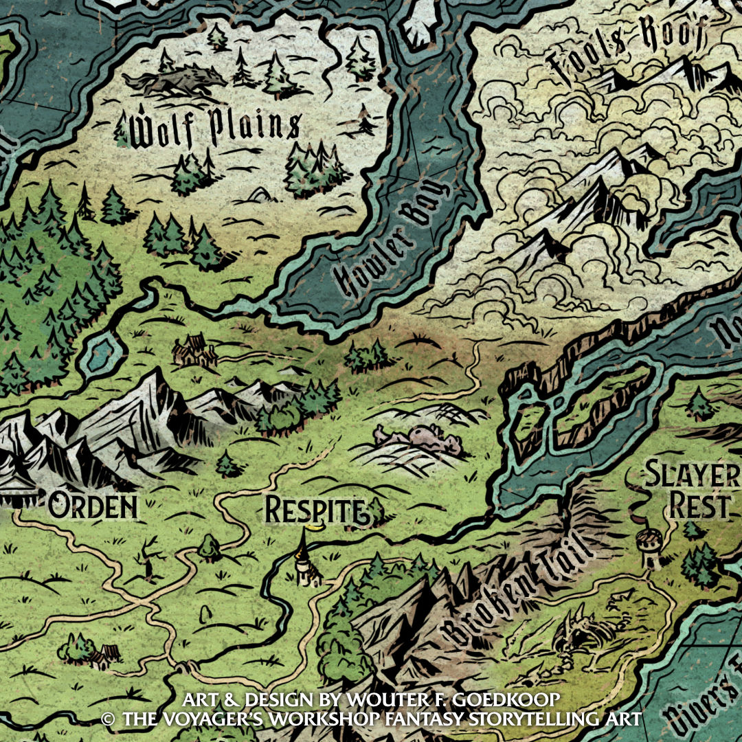 Map of the World (English) - Print