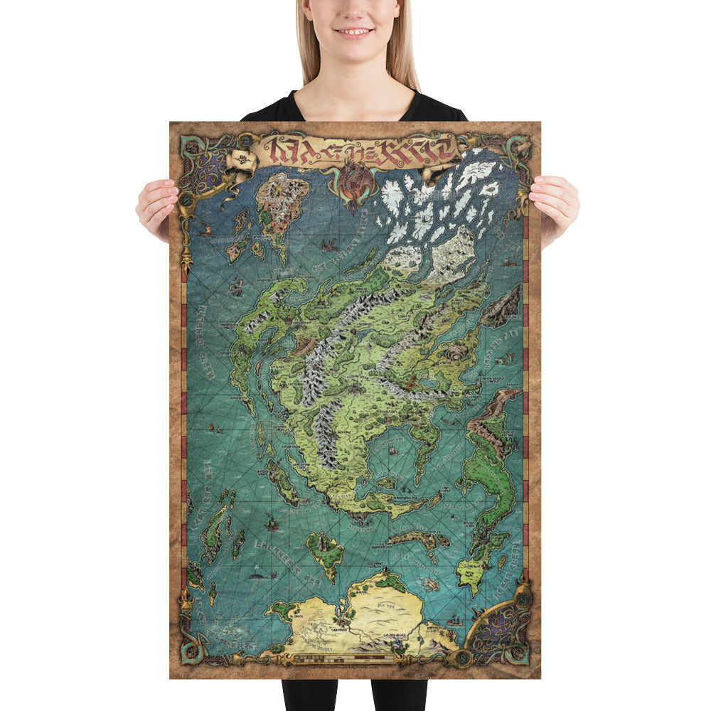 Map of the World (Cryptic)- Print