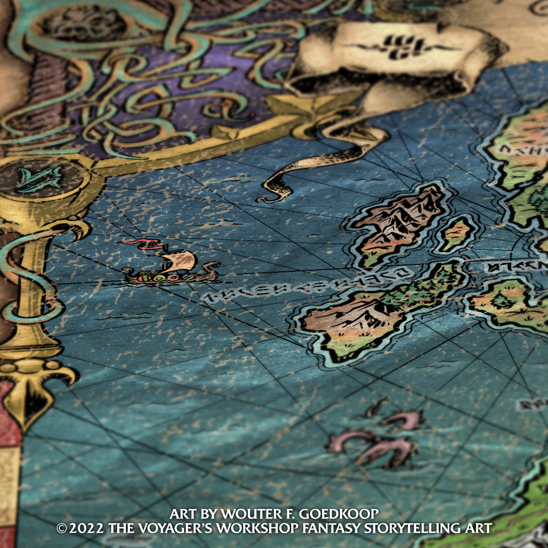 Map of the World (Cryptic)- Print