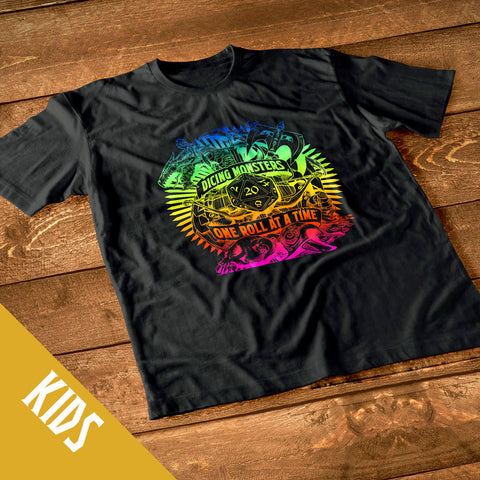 Dicing Monsters Rainbow T-Shirt (KIDS)