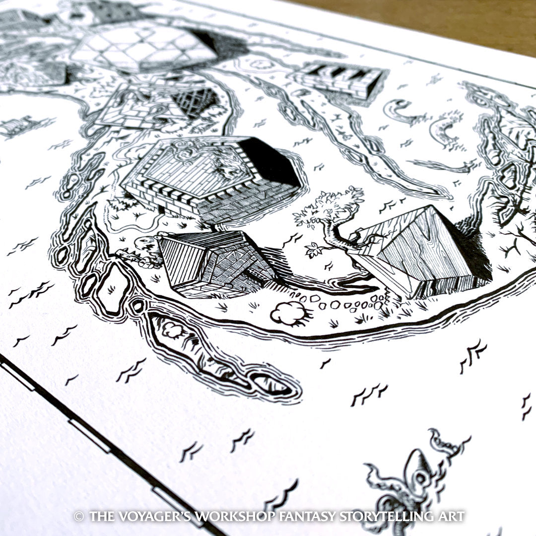 Dicey Adventures - Original Ink