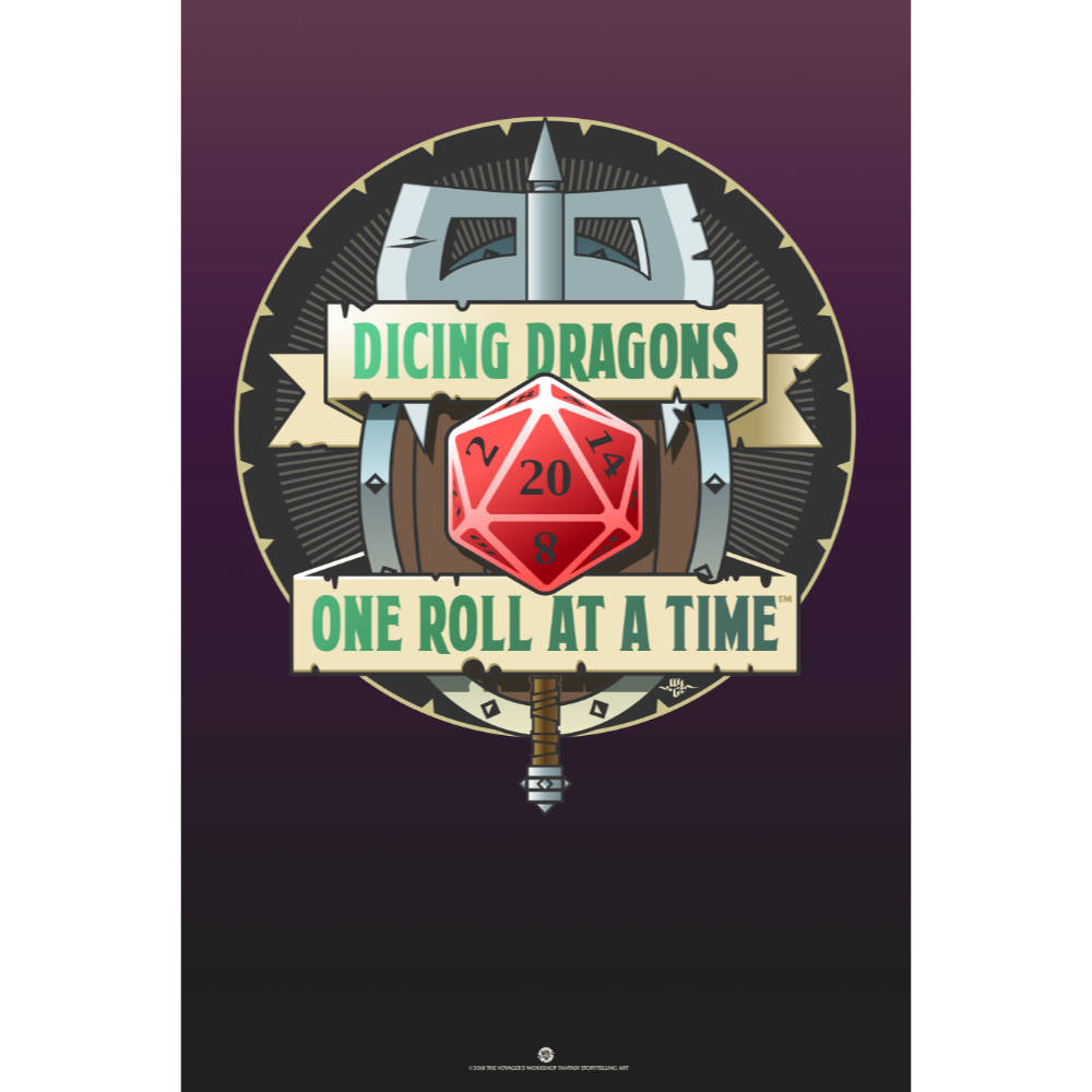 Dicing Dragons Poster (Modern)