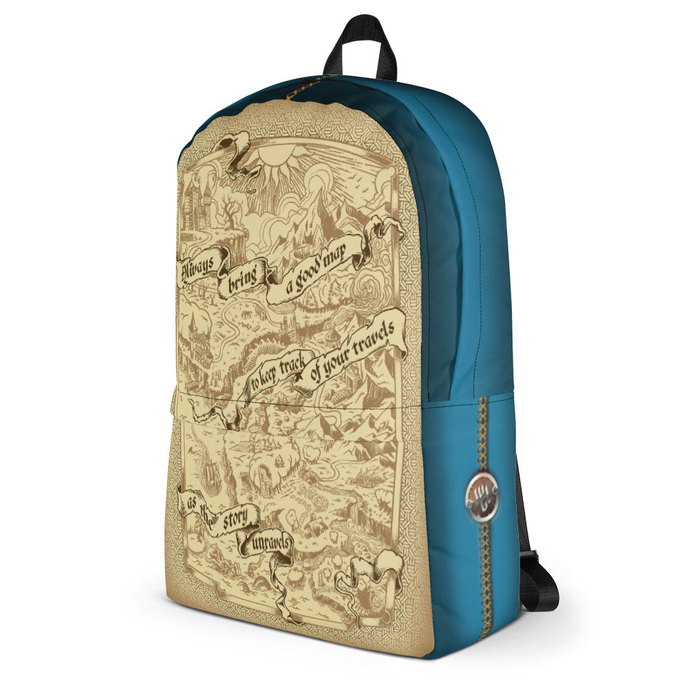 Adventure Map Backpack - Blue