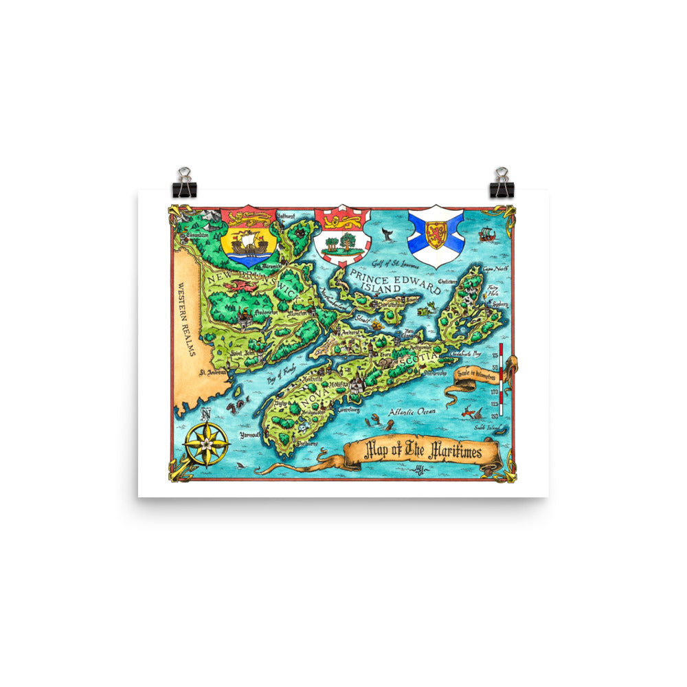 Fantasy Map of the Maritimes