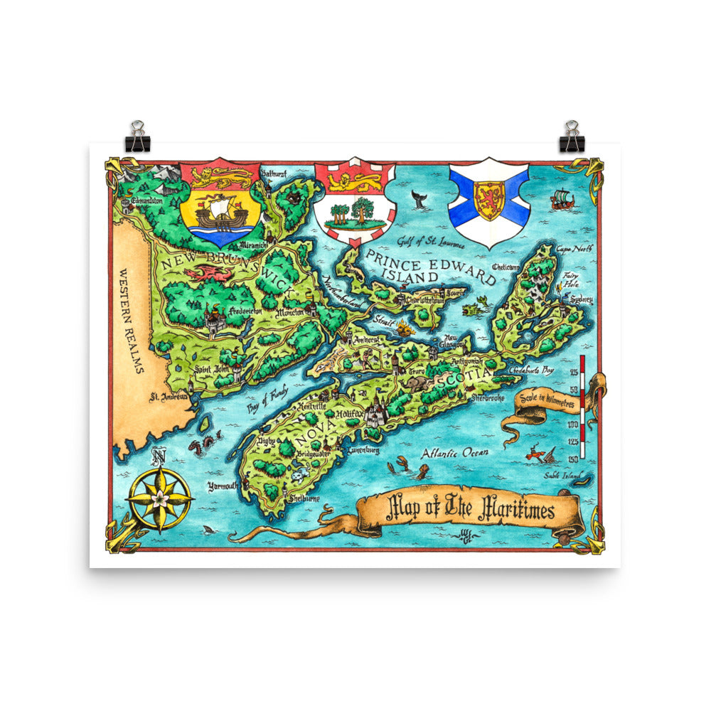 Fantasy Map of the Maritimes