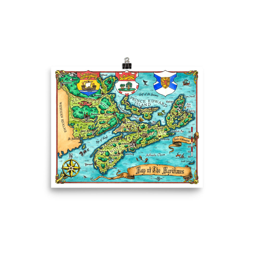 Fantasy Map of the Maritimes