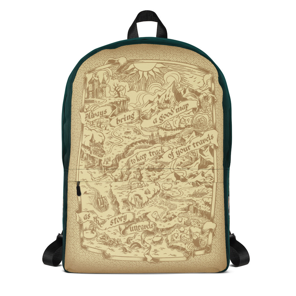 Adventure Map Backpack - Green
