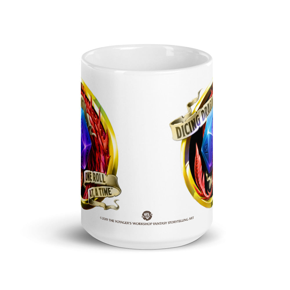 Dicing Dragons Badge Mug
