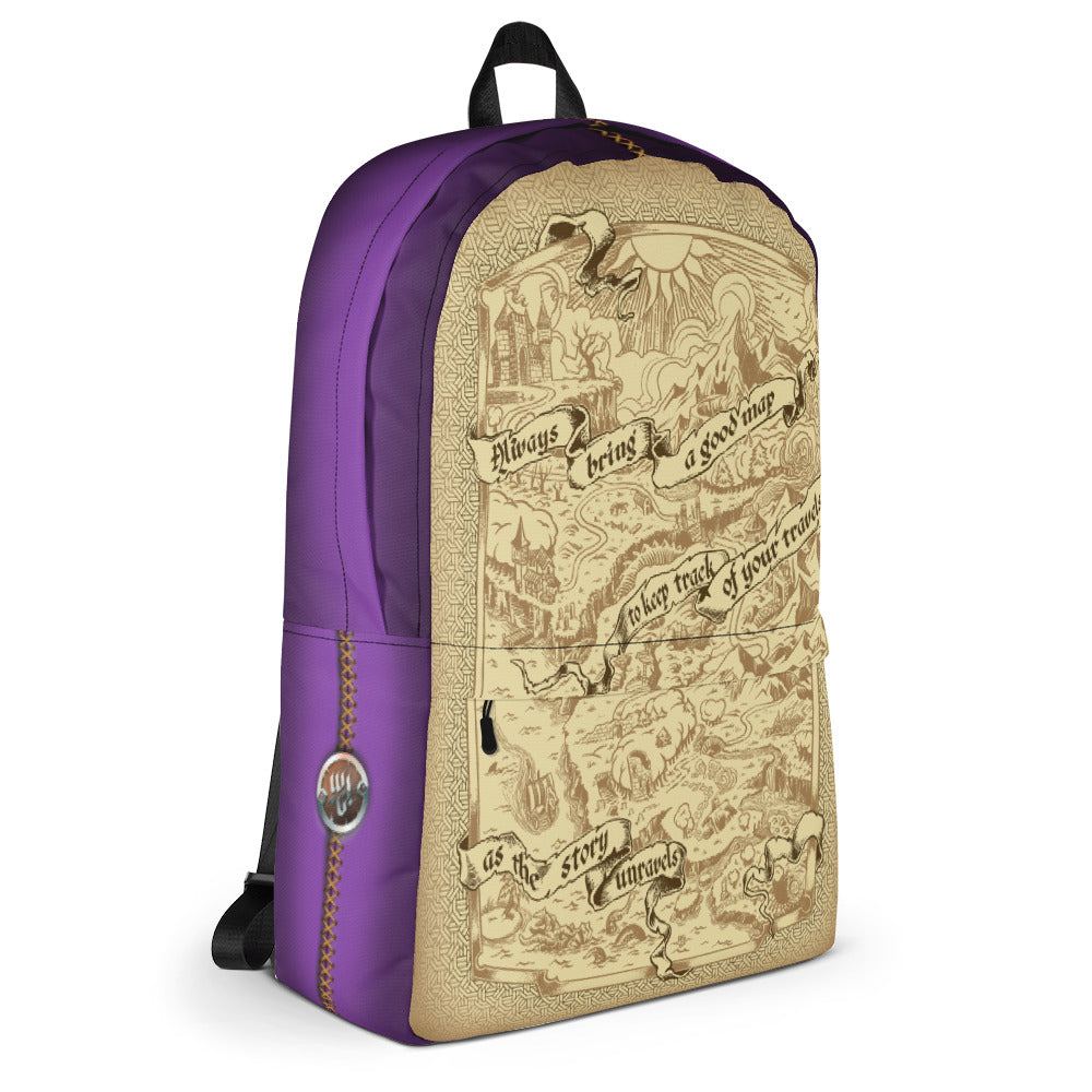 Adventure Map Backpack - Purple