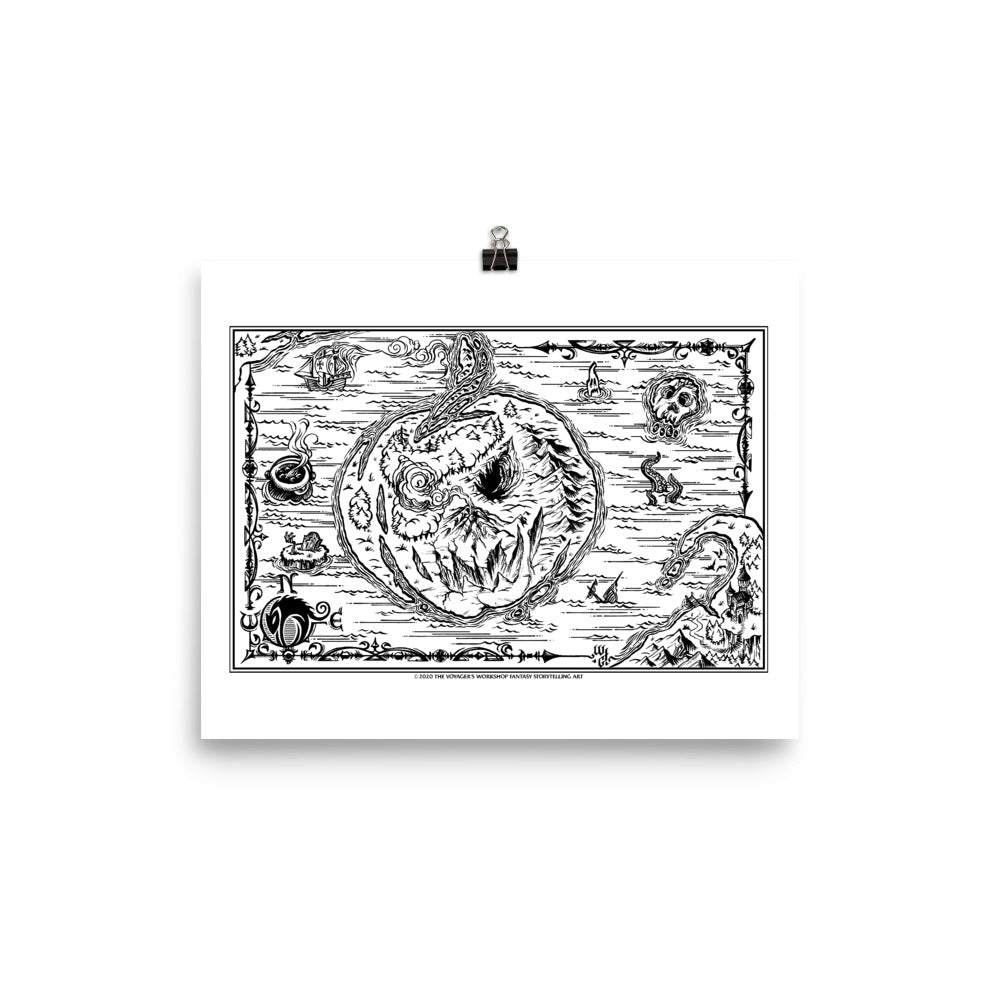 Spooksland Poster (black & white)