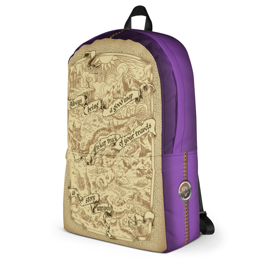 Adventure Map Backpack - Purple