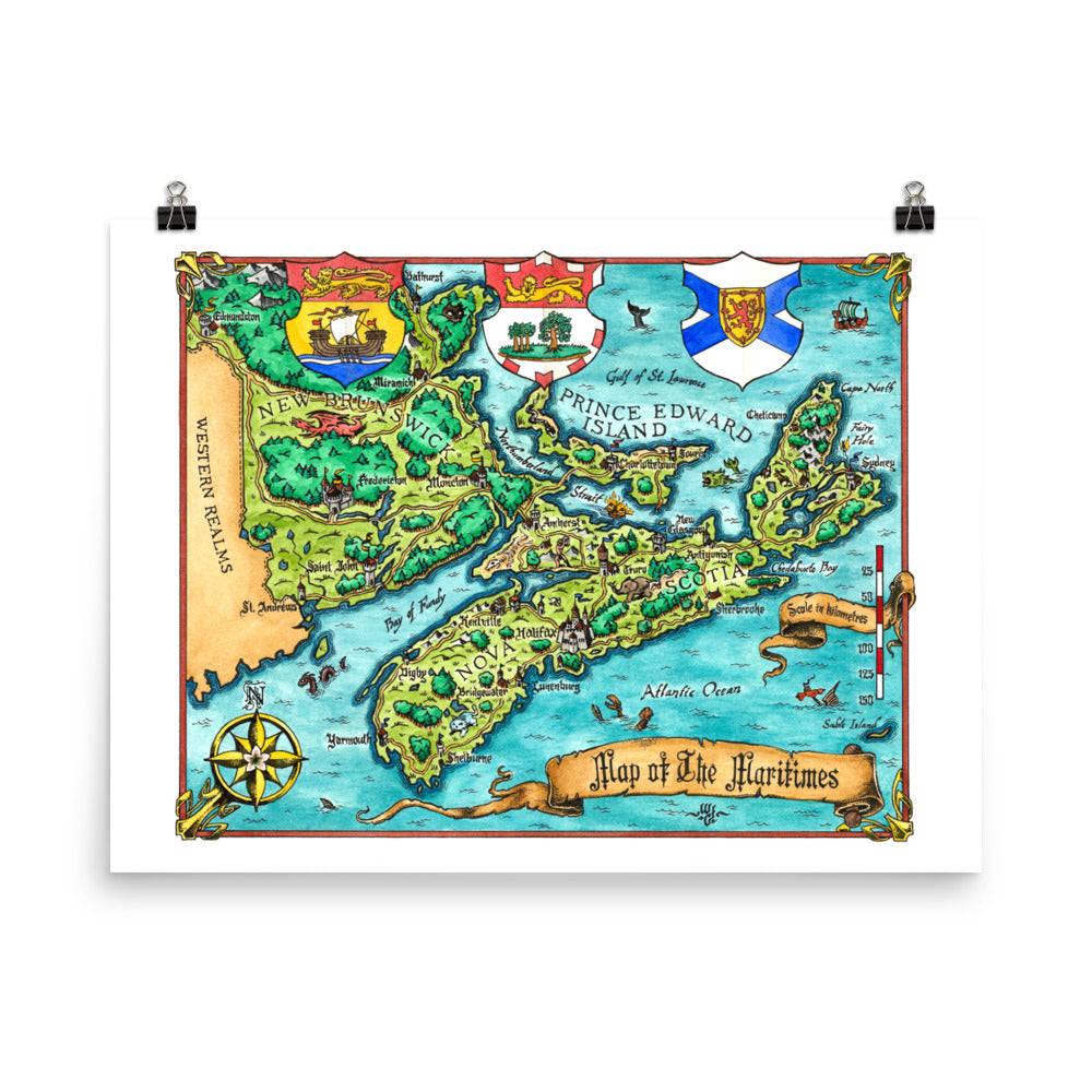 Fantasy Map of the Maritimes