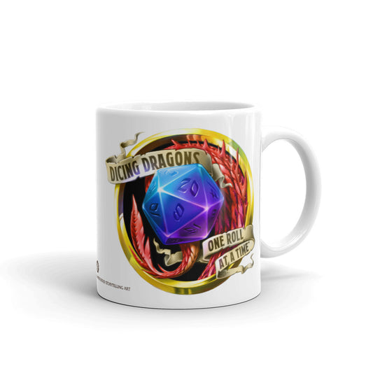 Dicing Dragons Badge Mug
