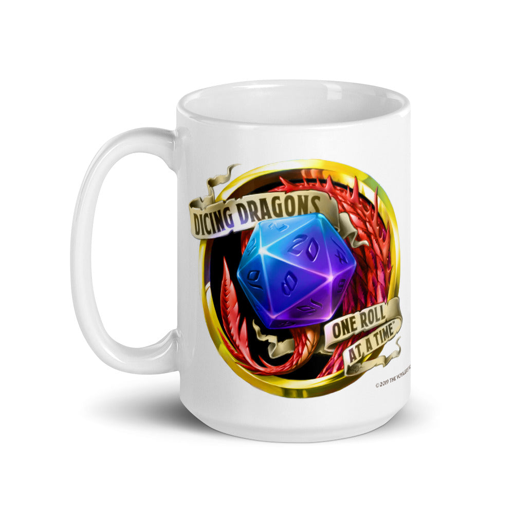 Dicing Dragons Badge Mug