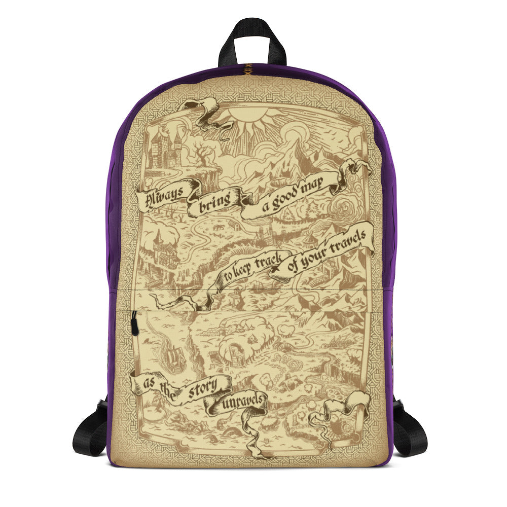 Adventure Map Backpack - Purple