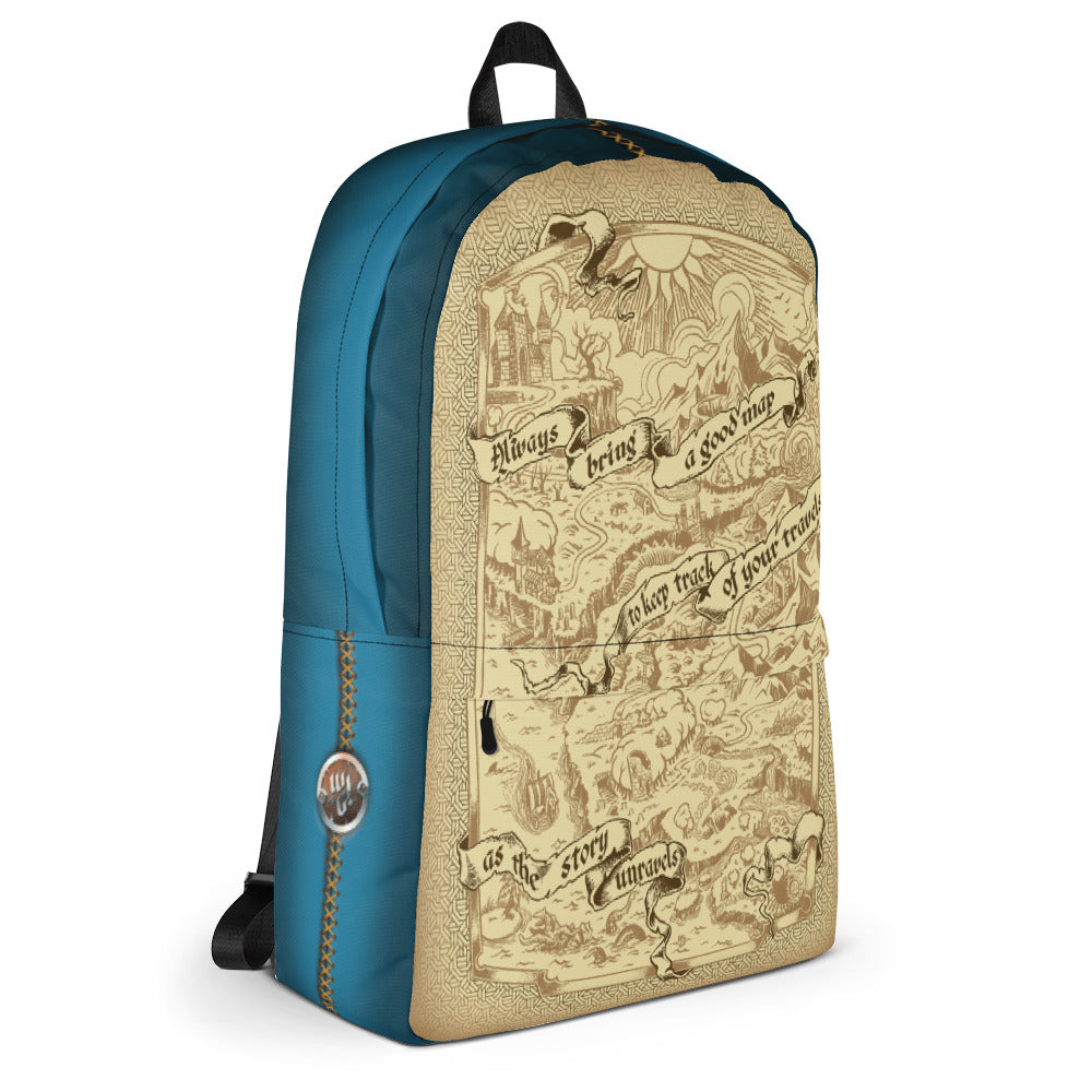 Adventure Map Backpack - Blue