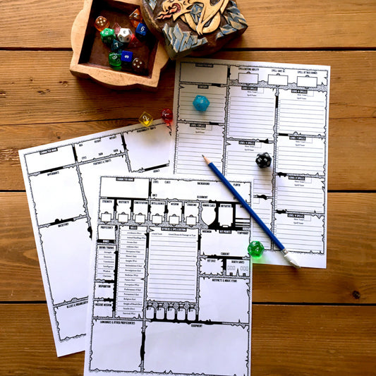 5th Edition Character Sheets