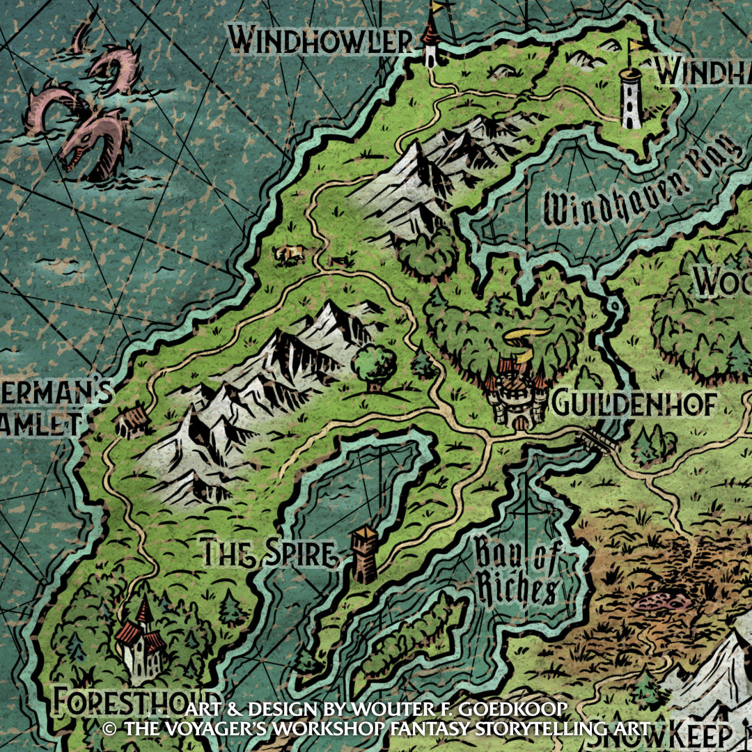 Map of the World (English) - Print