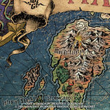 Map of the World (English) - Print
