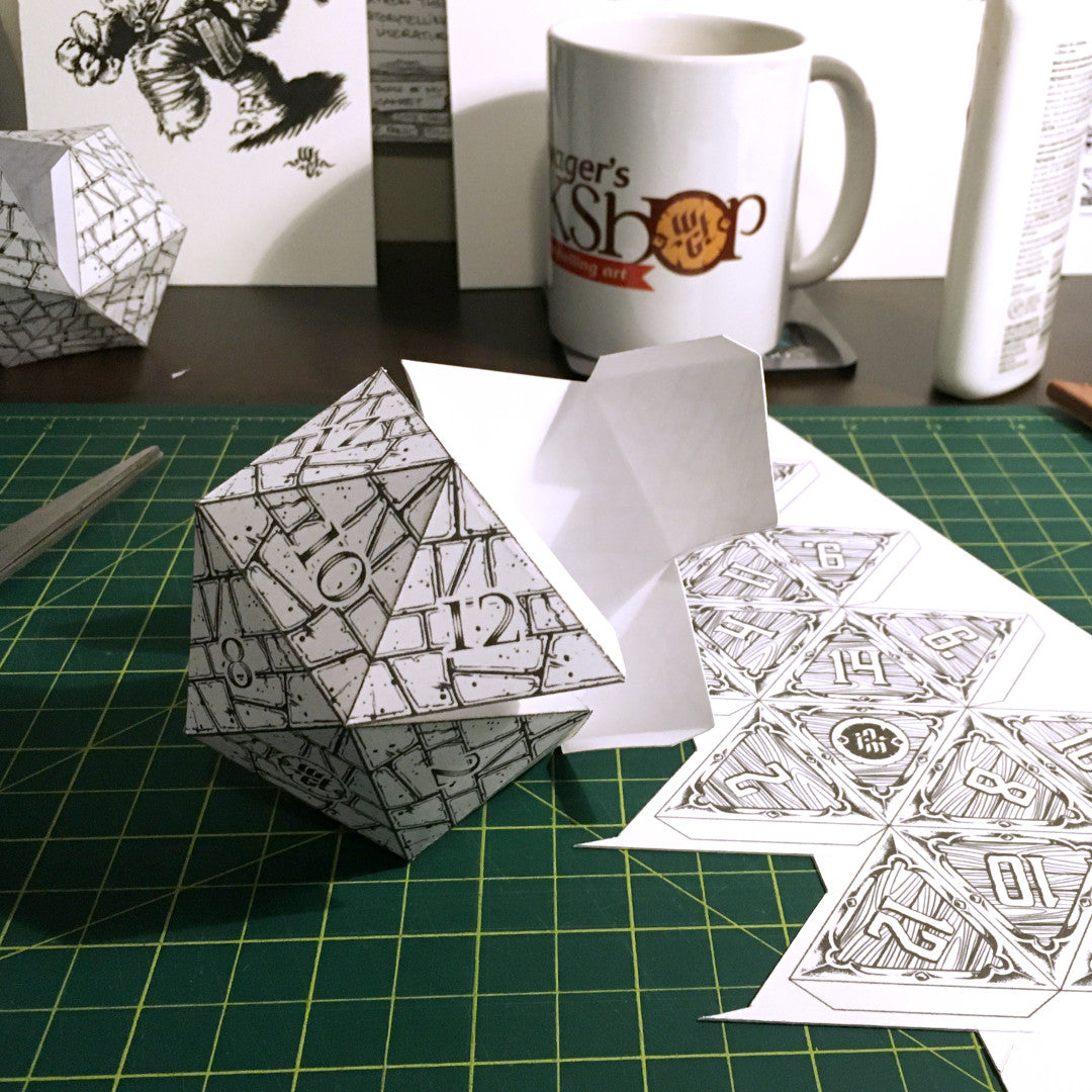 Castle & Siege Tower D20 Papercraft