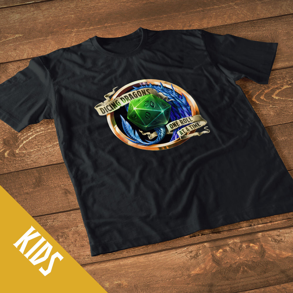 Dicing Dragons - Blue - T-Shirt (KIDS)