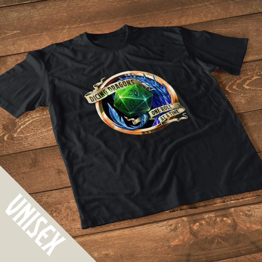 Dicing Dragons T-shirt - Blue - (Unisex)