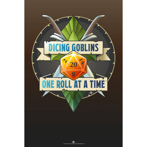 Dicing Goblins Poster (Modern)
