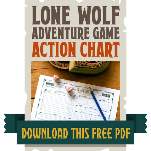 Lone Wolf Adventure Game Action Chart