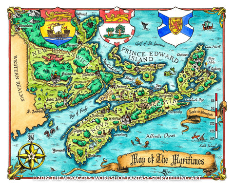 Fantasy Map of the Maritimes