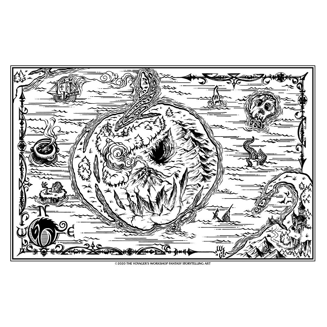 Spooksland Poster (black & white)