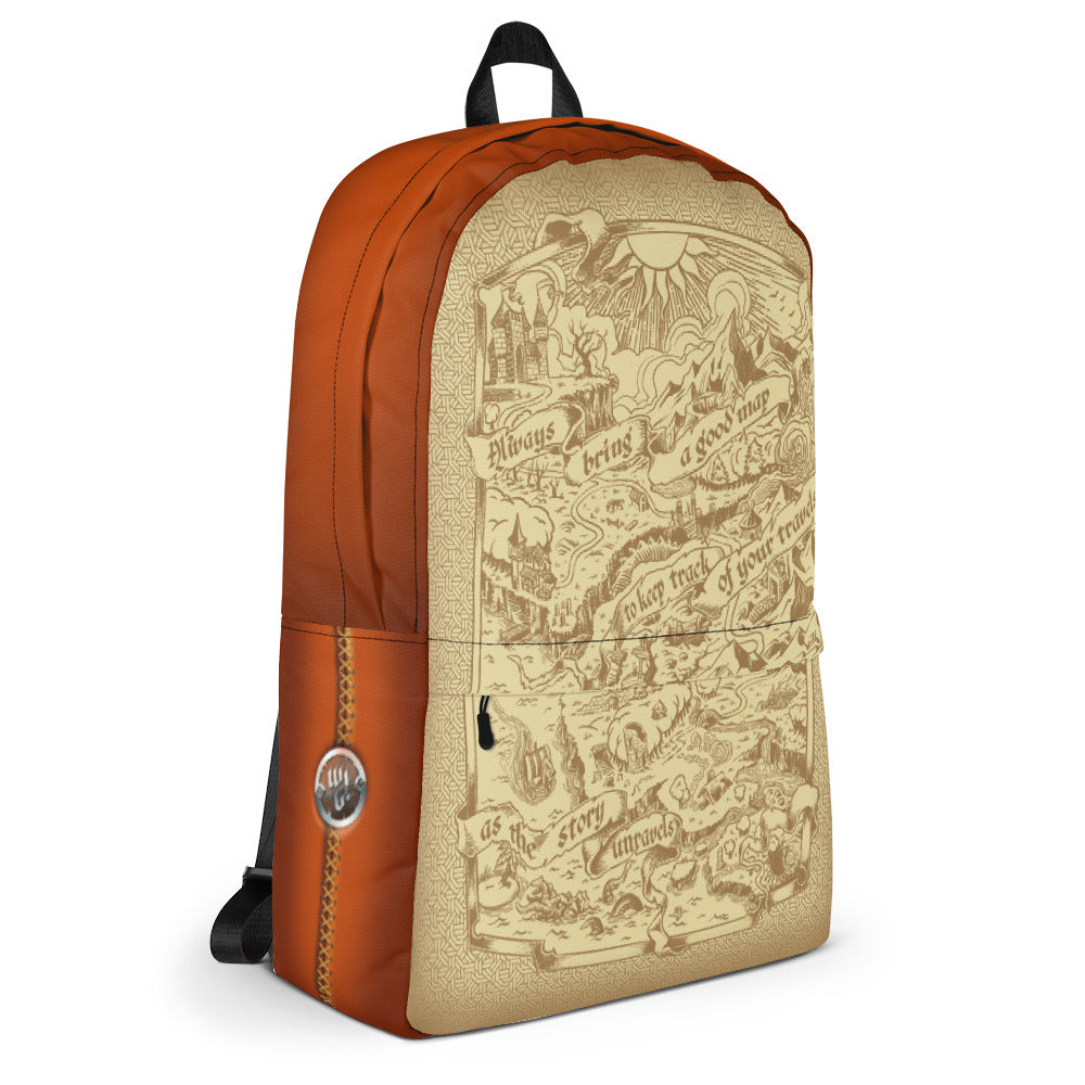 Adventure Map Backpack - Red