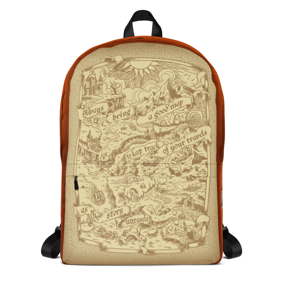 Adventure Map Backpack - Red