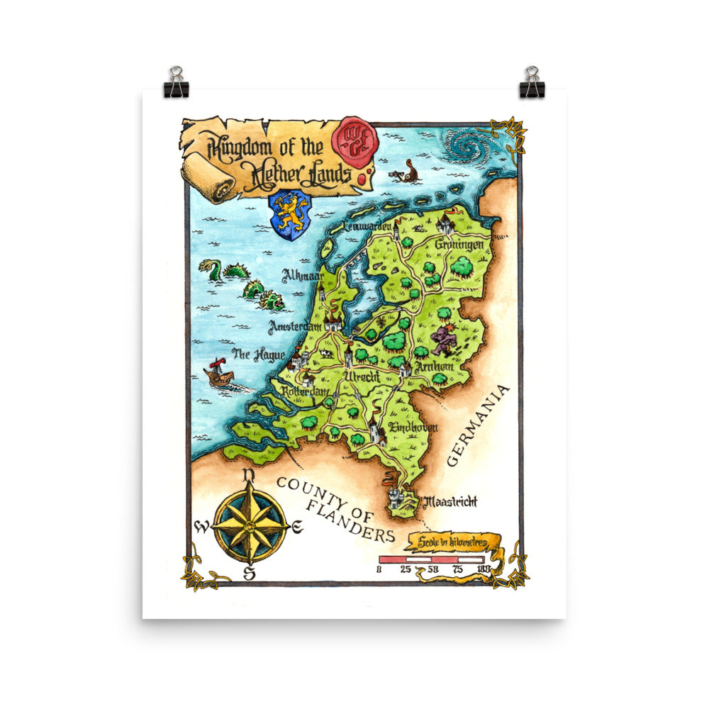 Fantasy Map of the NetherLands