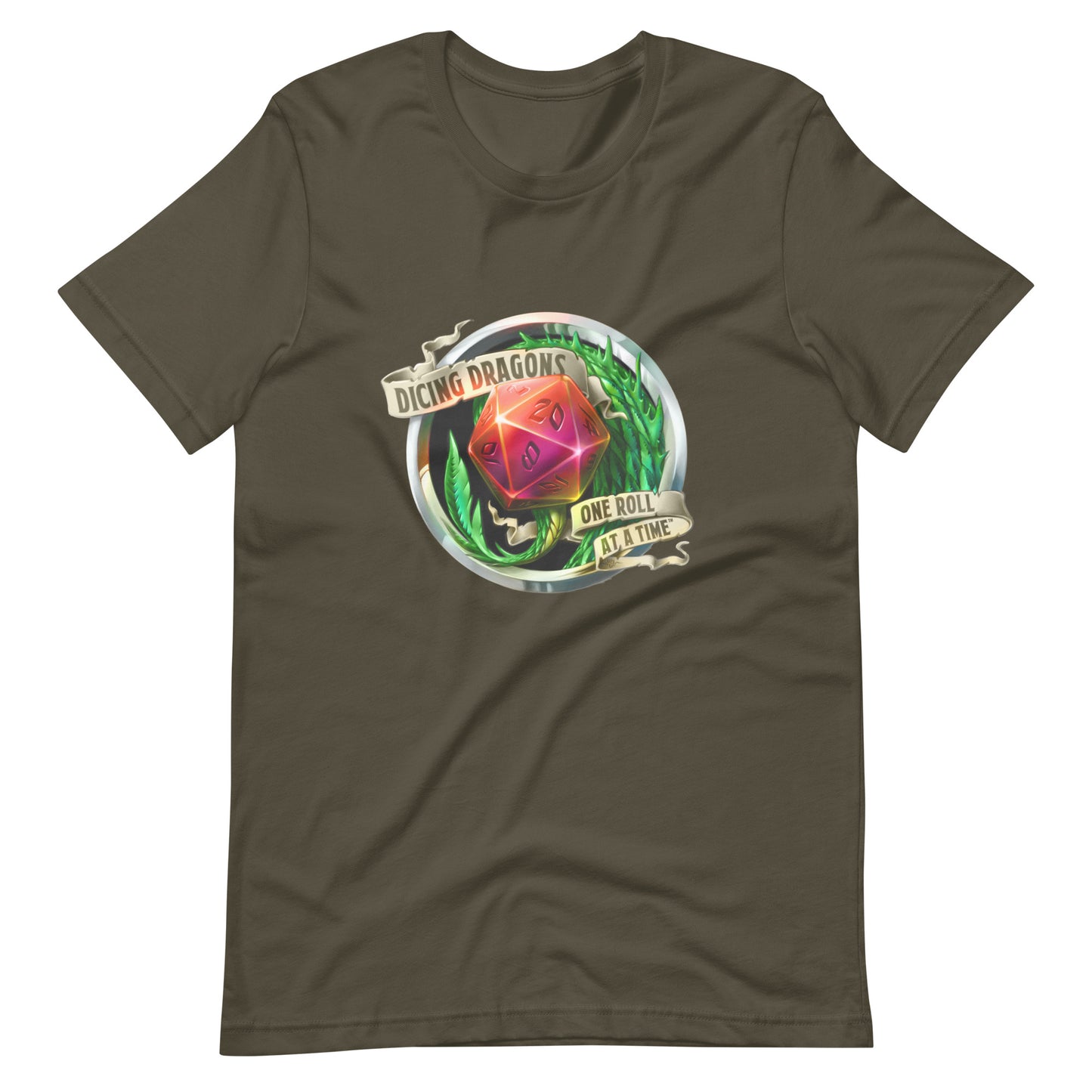 Dicing Dragons T-Shirt - Green - (Unisex)