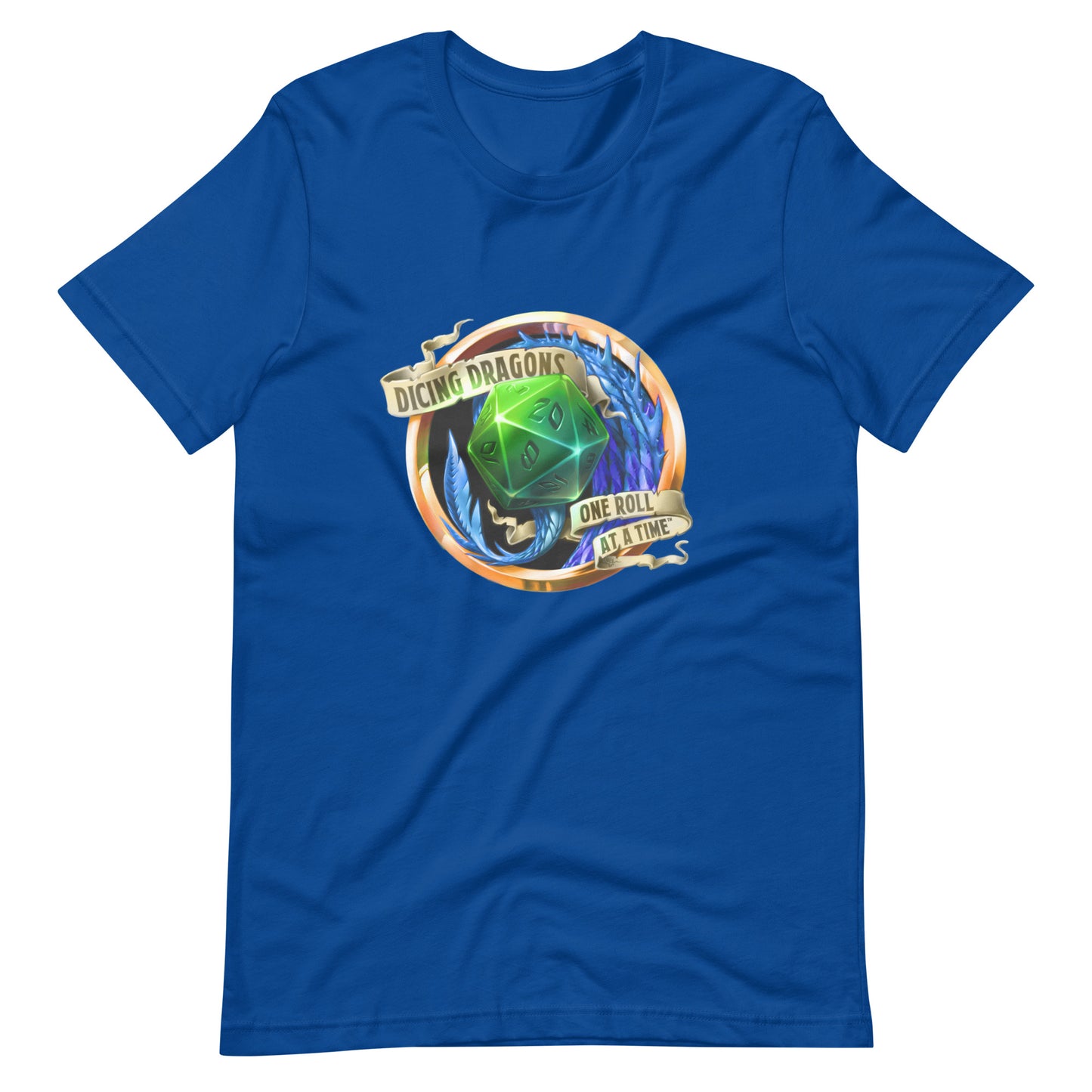 Dicing Dragons T-shirt - Blue - (Unisex)